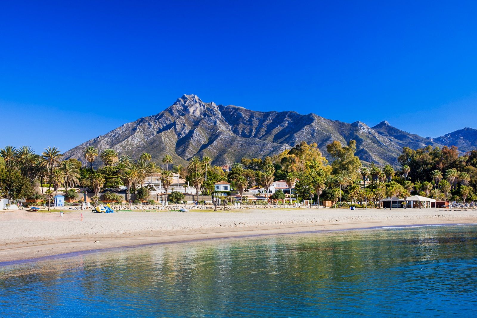 Marbella coastline at golden hour
